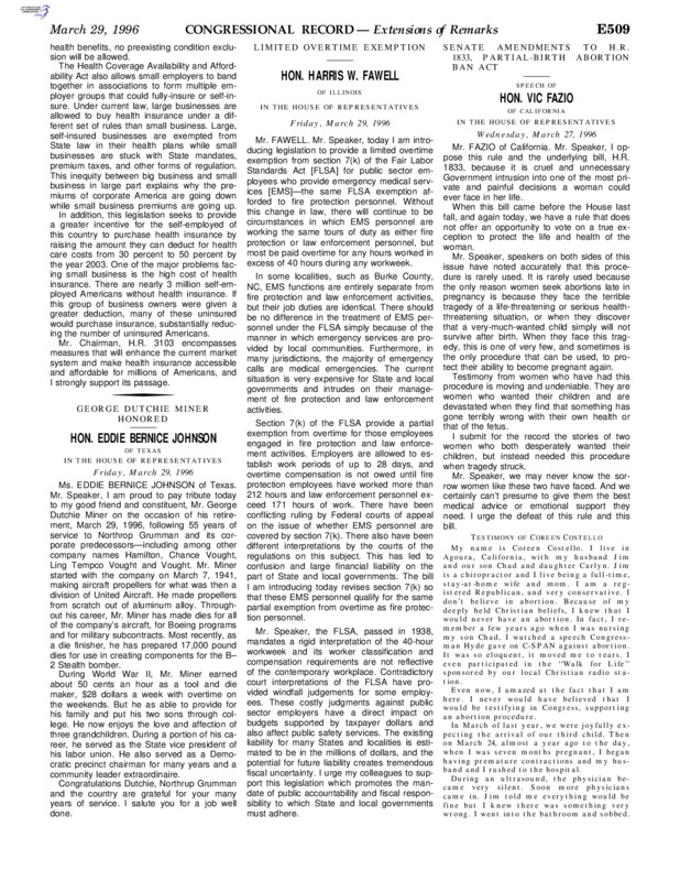 A digitized item, originally printed in black and white, depicting text of a senate amendment referendum to H.R. 1833.